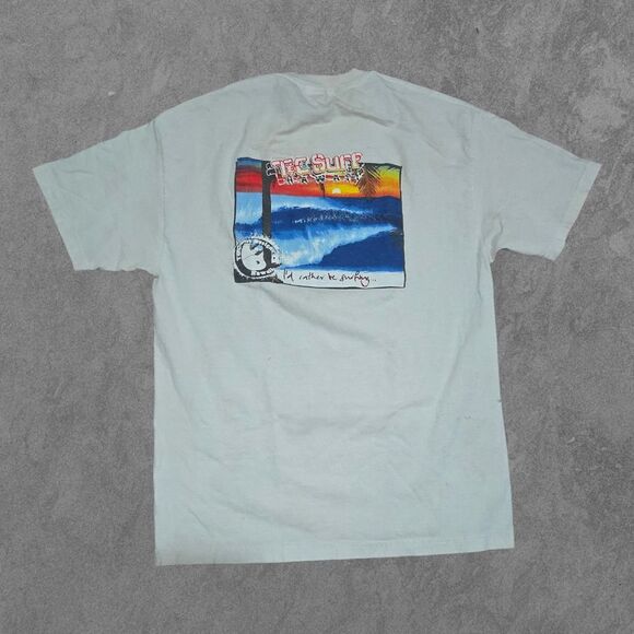 T&C Surf Designs Id Rather Be Surfing Vintage Large Shirt Distressed - Picture 1 of 8